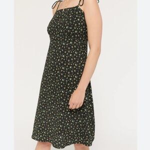 Urban Outfitters Ashlee Black Floral Midi Dress 8